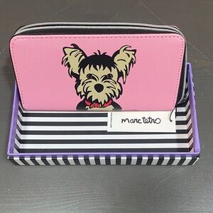 Marc Tetro Pink Yorkie Wallet
